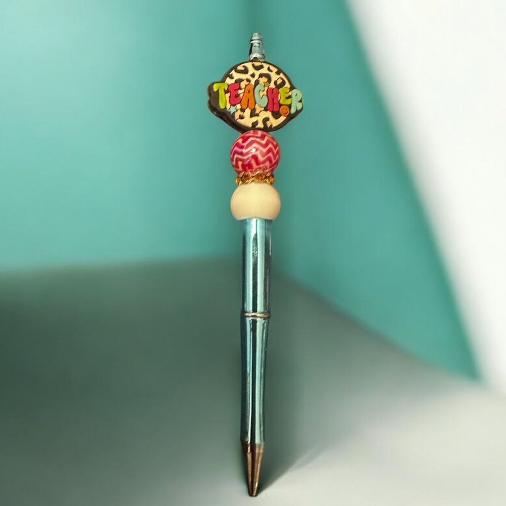 Colorful Teacher Beaded Pen